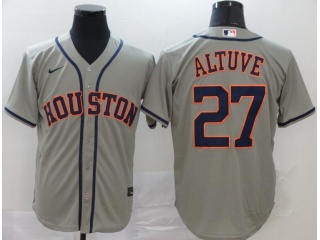 Nike Houston Astros #27 Jose Altuve Cool Base Jersey Grey