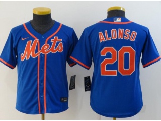 Youth Nike New York Mets #20 Pete Alonso Jersey Blue