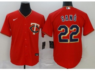 Nike Minnesota Twins #22 Miguel Sano Cool Base Jersey Red