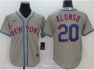 Nike New York Mets #20 Pete Alonso Cool Base Jersey Grey