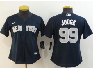 Woman Nike New York Yankees #99 Aaron Judge Jersey Blue