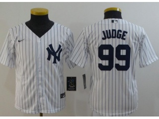 Youth Nike New York Yankees #99 Aaron Judge Jersey White