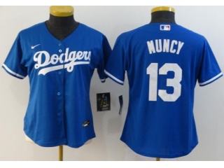 Woman Nike Los Angeles Dodgers#13 Max Muncy Jersey Blue