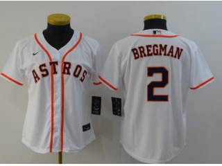 Woman Nike Houston Astros #2 Alex Bregman Jersey White