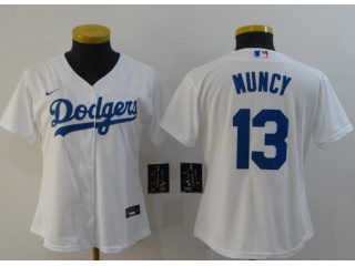 Woman Nike Los Angeles Dodgers#13 Max Muncy Jersey White