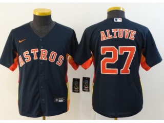 Youth Nike Houston Astros #27 Jose Altuve Jersey Blue