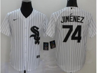 Nike Chicago White Sox #74 Eloy Jimenez Cool Base Jersey White