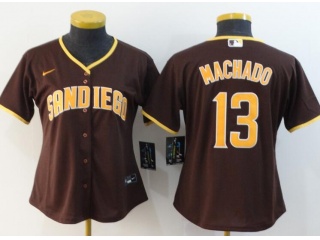 Woman Nike San Diego Padres #13 Manny Machado Jersey Brown