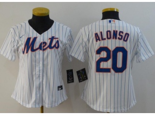 Woman Nike New York Mets #20 Pete Alonso Jersey White