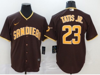 Nike San Diego Padres #23 Fernando Tatis Cool Base Jersey Brown