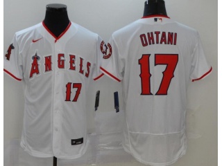 Nike Los Angeles Angels #17 Shohei Ohtani Flexbase Jerseys White