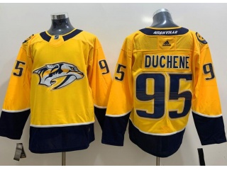 Adidas Nashville Predators #95 Matt Duchene Hockey Jersey Yellow