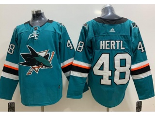 Adidas San Jose Sharks #48 Thomas Hertl Hockey Jersey Green