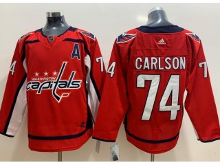 Adidas Washington Capitals #74 John Carlson Stadium Hockey Jersey Red