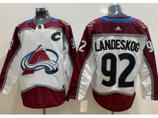 Adidas Colorado Avalanche #92 Gabriel Landeskog Hockey Jersey White