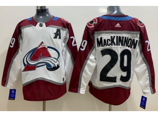 Adidas Colorado Avalanche #29 Nathan MacKinnon Hockey Jersey White