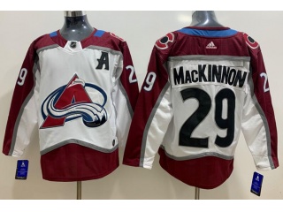 Adidas Colorado Avalanche #29 Nathan MacKinnon Hockey Jersey White 