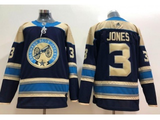 Adidas Columbus Blue Jackets #3 Seth Jones Hockey Jersey Blue