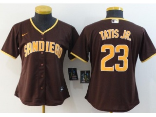 Woman Nike San Diego Padres #23 Fernando Tatis Jr.Jersey Brown