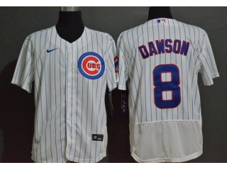 Nike Chicago Cubs #8 Andre Dawson Flexbase Jersey White