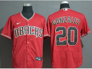 Nike Arizona Diamondbacks #20 Luis Gonzalez Flexbase Jersey Red