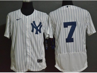 Nike New York Yankees #7 Mickey Mantle Flexbase Jersey White