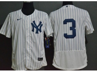 Nike New York Yankees #3 Babe Ruth Flexbase Jersey White