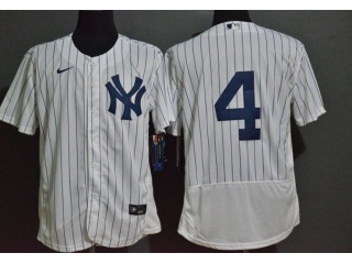 Nike New York Yankees #4 Lou Gehrig Flexbase Jersey White