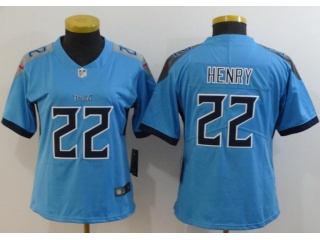 Woman Tennessee Titans #22 Derrick Henry Vapor Untouchable Limited Jersey Baby Blue
