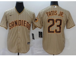 Nike San Diego Padres #23 Fernando Tatis Jr. Cool Base Jersey Grey