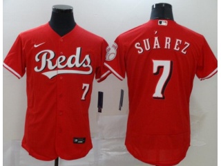 Nike Cincinnati Reds #7 Eugenio Suarez Flexbase Jersey Red
