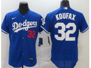 Nike Los Angeles Dodgers #32 Sandy Koufax Flexbase Jersey Blue