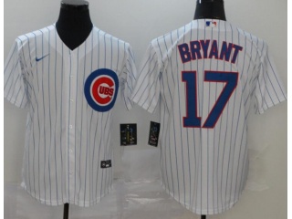 Nike Chicago Cubs #17 Kris Bryant Cool Base Jersey White