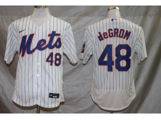 Nike New York Mets #48 Jacob deGrom Flexbase Jersey White