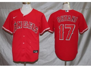 Nike Los Angeles Angels #17 Shohei Ohtani Cool Base Jersey Red