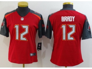 Woman Tampa Bay Buccaneers #12 Tom Brady Vapor Untouchable Limited Football Jersey Red