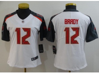 Woman Tampa Bay Buccaneers #12 Tom Brady Vapor Untouchable Limited Football Jersey White