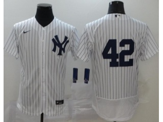 Nike New York Yankees #42 Mariano Rivera Flexbase Jersey White