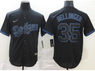 Nike Los Angeles Dodgers #35 Cody Bellinger Cool Base Jersey Black