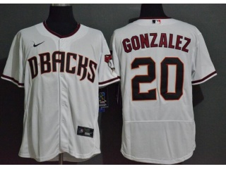 Nike Arizona Diamondbacks #20 Luis Gonzalez Flexbase Jersey White