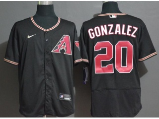 Nike Arizona Diamondbacks #20 Luis Gonzalez Flexbase Jersey Black