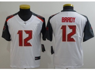 Youth Tampa Bay Buccaneers #12 Tom Brady Vapor Untouchable Limited Football Jersey White