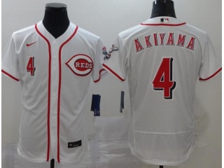 Nike Cincinnati Reds #4 Shogo Akiyama Flexbase Jersey White