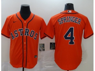 Nike Houston Astros #4 George Springer Cool Base Jersey Orange