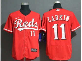 Nike Cincinnati Reds #11 Barry Larkin Flexbase Jersey Red
