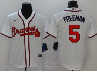 Nike Atlanta Braves #5 Freddie Freeman Cool Base Jersey White