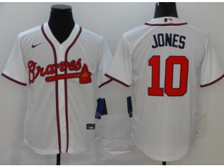 Nike Atlanta Braves #10 Chipper Jones Cool Base Jersey White