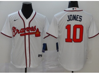 Nike Atlanta Braves #10 Chipper Jones Cool Base Jersey White 