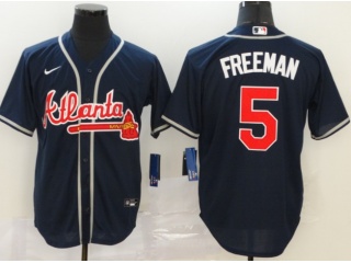 Nike Atlanta Braves #5 Freddie Freeman Cool Base Jersey Blue