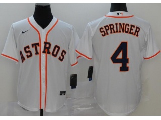 Nike Houston Astros #4 George Springer Cool Base Jersey White